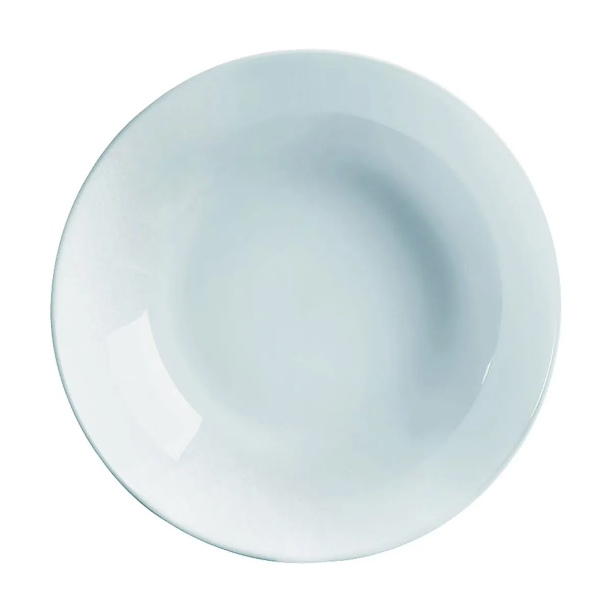 LUMINARC Assiette coupe creuse rond gris verre opal Ø 20 cm Diwali New