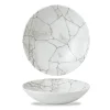 Assiette coupe creuse rond gris porcelaine vitrifiée Ø 18,2 cm Kintsugi Agate Grey - CHURCHILL Online