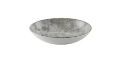 Assiette coupe creuse rond gris porcelaine vitrifiée Ø 24,8 cm Urban - DUDSON