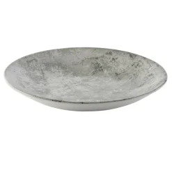 DUDSON Assiette coupe creuse rond gris porcelaine vitrifiée Ø 25,5 cm Urban Sale
