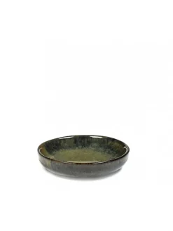 SERAX Assiette coupe creuse rond gris grès émaillé Ø 9 cm Surface Online