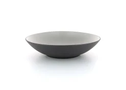 REVOL Assiette coupe creuse rond gris porcelaine culinaire Ø 24 cm Equinoxe Hot