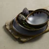 Assiette coupe creuse rond gris porcelaine vitrifiée Ø 26,4 cm Harvest - DUDSON Online