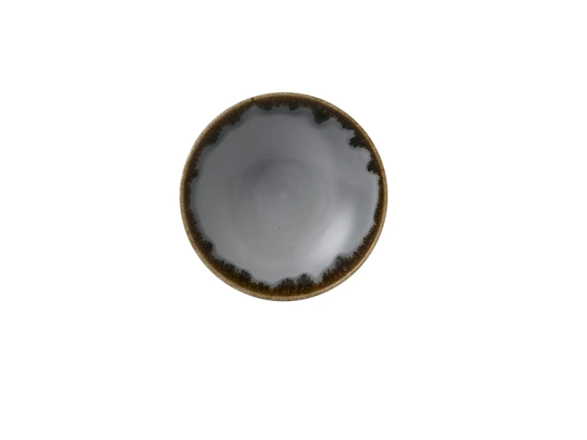DUDSON Assiette coupe creuse rond gris porcelaine vitrifiée Ø 18,2 cm Harvest Discount