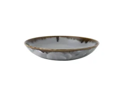 DUDSON Assiette coupe creuse rond gris porcelaine vitrifiée Ø 24,8 cm Harvest Hot
