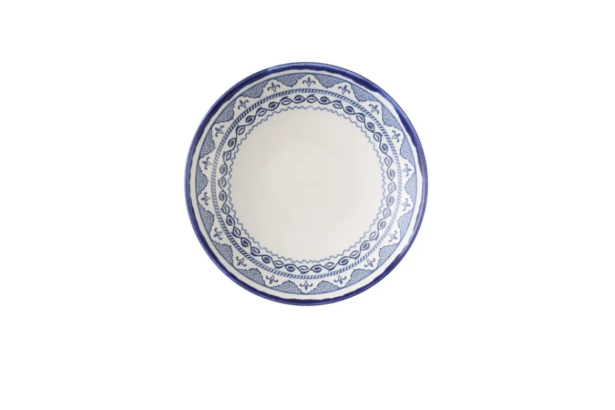 Assiette coupe creuse rond Ink porcelaine vitrifiée Ø 25 cm Harvest Mediterranean Moresque - DUDSON Outlet