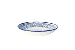 Assiette coupe creuse rond Ink porcelaine vitrifiée Ø 25 cm Harvest Mediterranean Moresque - DUDSON Outlet