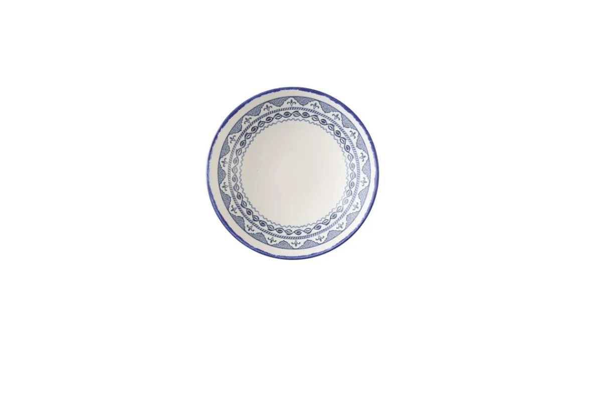 Assiette coupe creuse rond Ink porcelaine vitrifiée Ø 18 cm Harvest Mediterranean Moresque - DUDSON Outlet