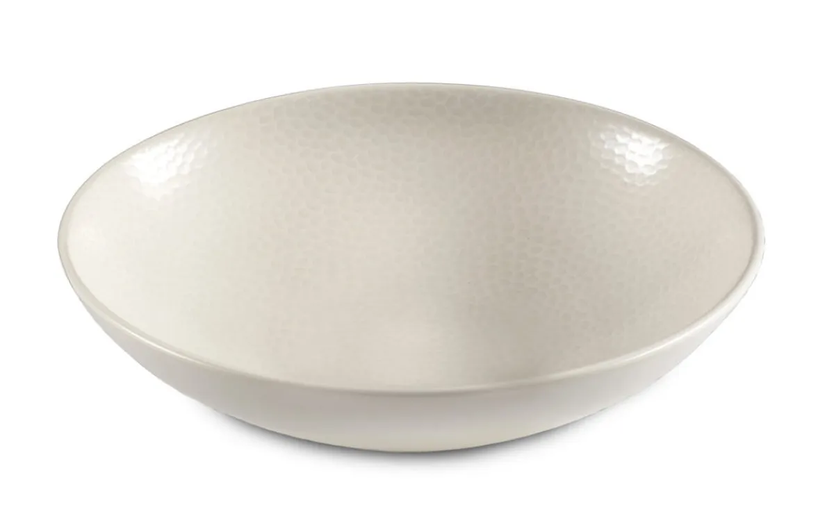 MEDARD DE NOBLAT Assiette coupe creuse rond ivoire grès émaillé Ø 25 cm Stone