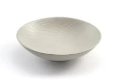 Assiette coupe creuse rond ivoire grès émaillé Ø 19 cm Magma - MEDARD DE NOBLAT Discount