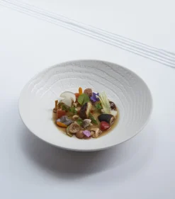 REVOL Assiette coupe creuse rond ivoire porcelaine culinaire Ø 24,2 cm Arborescence Discount