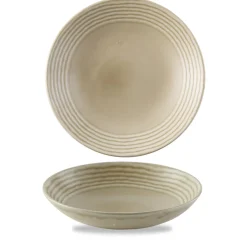 Assiette coupe creuse rond Linen porcelaine vitrifiée Ø 24,8 cm Harvest Norse - DUDSON Clearance