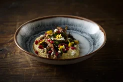 DUDSON Assiette coupe creuse rond Linen porcelaine vitrifiée Ø 18,2 cm Flare Sale