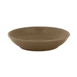 Assiette coupe creuse rond marron porcelaine vitrifiée Ø 7,4 cm Genesis - RAK
