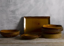 Assiette coupe creuse rond marron porcelaine vitrifiée Ø 18,2 cm Harvest - DUDSON Clearance