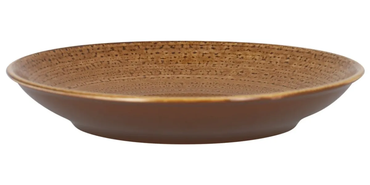 RAK Assiette coupe creuse rond marron porcelaine vitrifiée Ø 27,8 cm Twirl Sale
