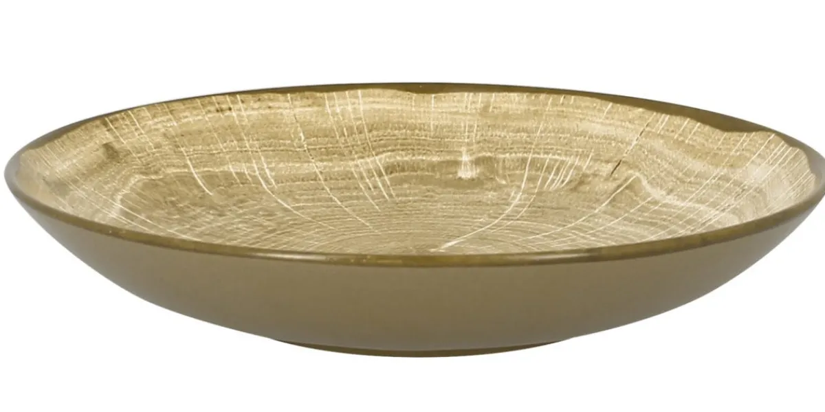 Assiette coupe creuse rond moss porcelaine vitrifiée Ø 22,2 cm Woodart - RAK Discount