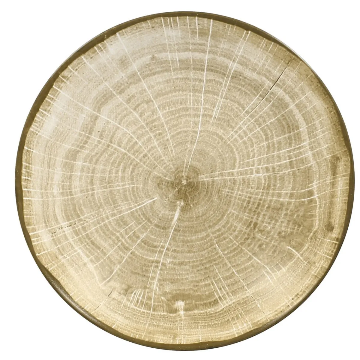 Assiette coupe creuse rond moss porcelaine vitrifiée Ø 22,2 cm Woodart - RAK Discount
