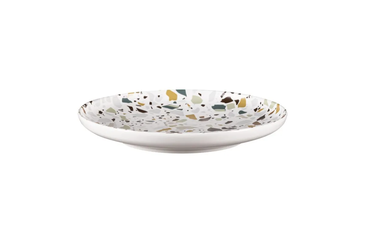 Assiette coupe creuse rond multicolore porcelaine Ø 20,5 cm Kerrazzo - RAK Sale
