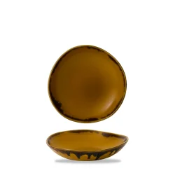 Assiette coupe creuse rond Mustard porcelaine vitrifiée Ø 25,3 cm Harvest - DUDSON Hot