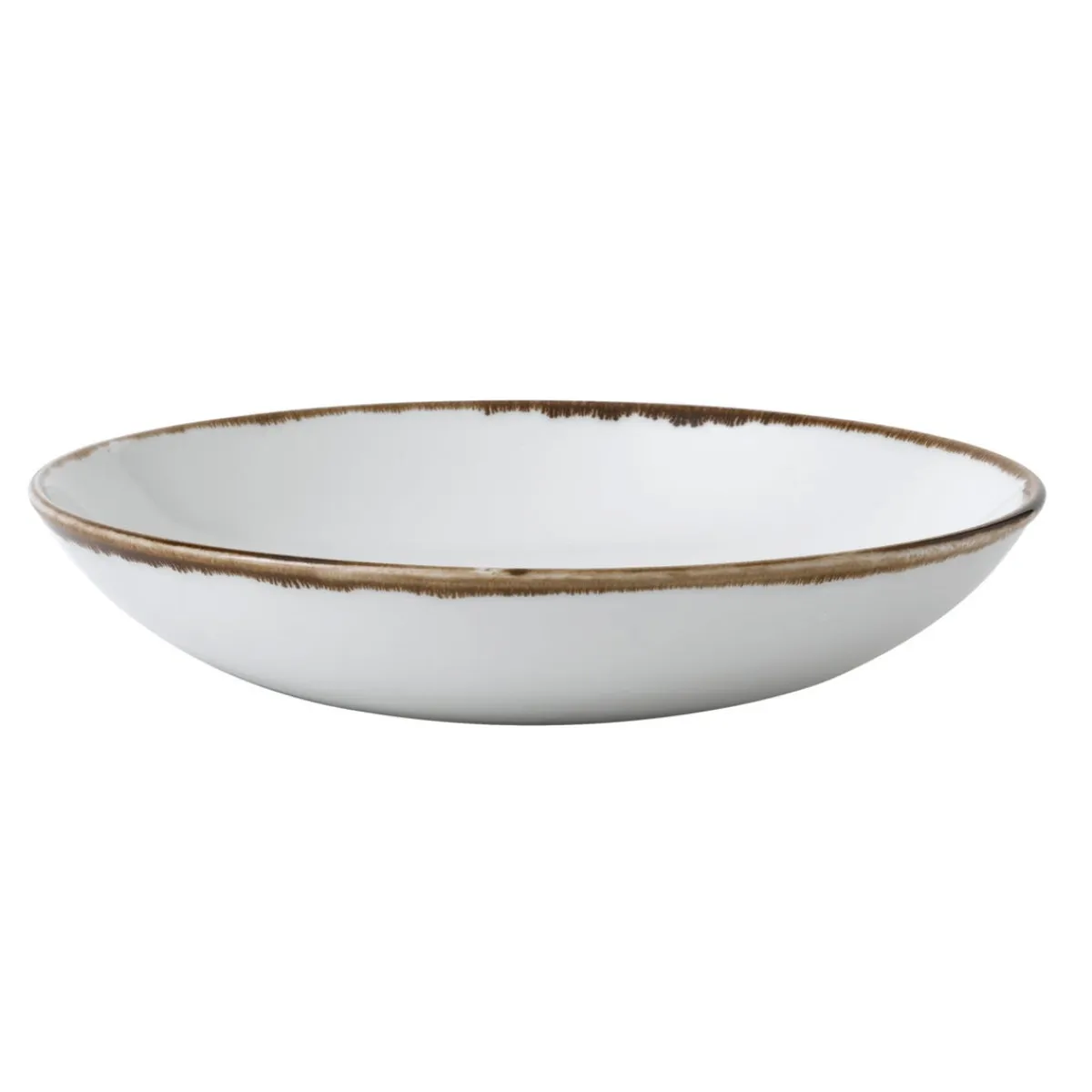 Assiette coupe creuse rond Natural porcelaine vitrifiée Ø 24,8 cm Harvest - DUDSON Hot