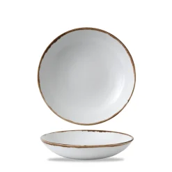 DUDSON Assiette coupe creuse rond Natural porcelaine vitrifiée Ø 18,2 cm Harvest New