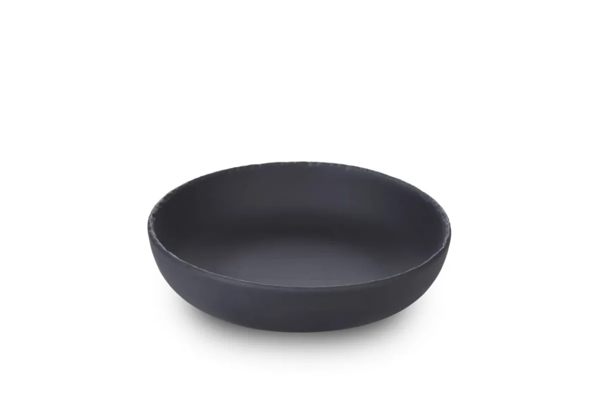 Assiette coupe creuse rond noir porcelaine culinaire Ø 22 cm Basalt - REVOL New