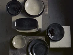 Assiette coupe creuse rond noir porcelaine vitrifiée Ø 24,8 cm Evo Origins - DUDSON New