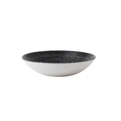 Assiette coupe creuse rond noir porcelaine vitrifiée Ø 18,2 cm Evo Origins - DUDSON Outlet