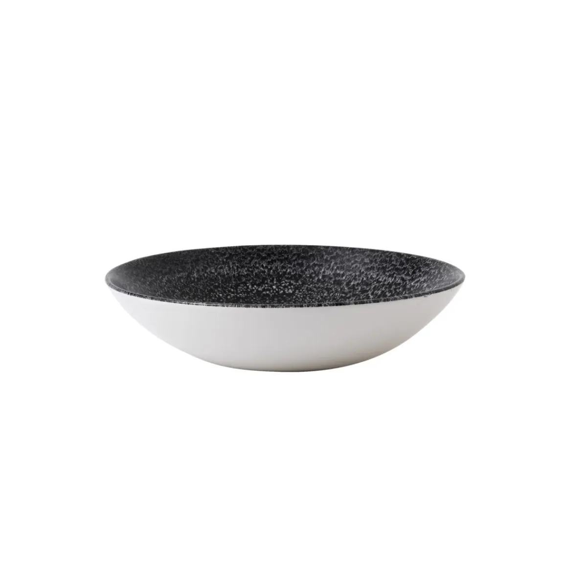 Assiette coupe creuse rond noir porcelaine vitrifiée Ø 18,2 cm Evo Origins - DUDSON Outlet