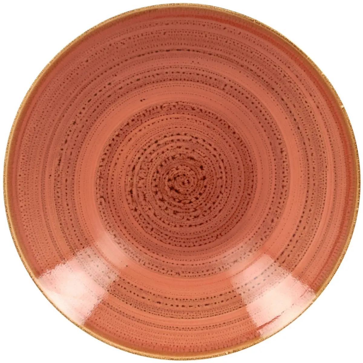 RAK Assiette coupe creuse rond orange porcelaine vitrifiée Ø 29,9 cm Twirl Outlet
