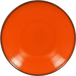 Assiette coupe creuse rond orange porcelaine vitrifiée Ø 22,2 cm Fire - RAK Outlet