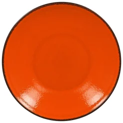 RAK Assiette coupe creuse rond orange porcelaine vitrifiée Ø 27,8 cm Fire Hot