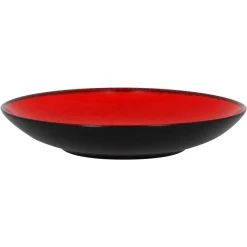 RAK Assiette coupe creuse rond rouge porcelaine vitrifiée Ø 22,2 cm Fire Online