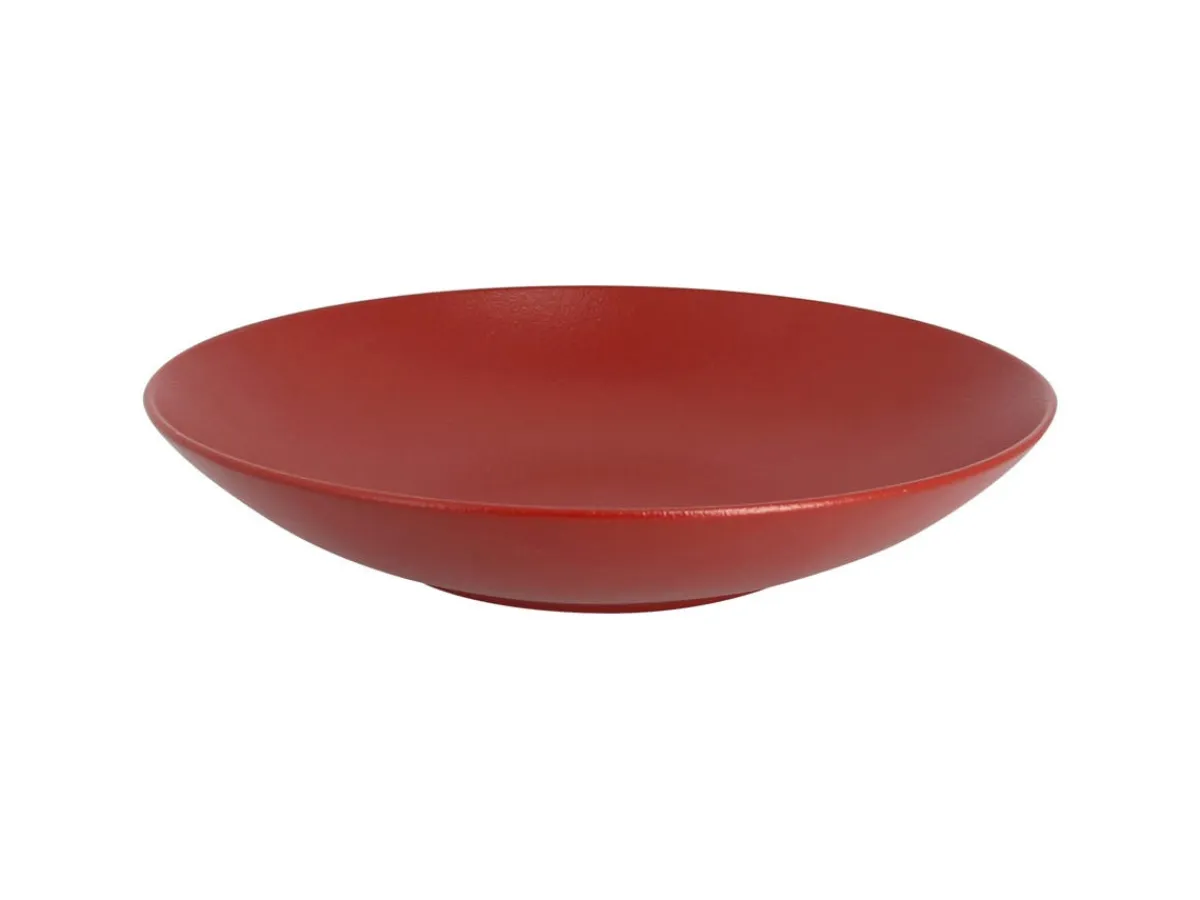 RAK Assiette coupe creuse rond rouge porcelaine vitrifiée Ø 29,9 cm Neo Fusion Best