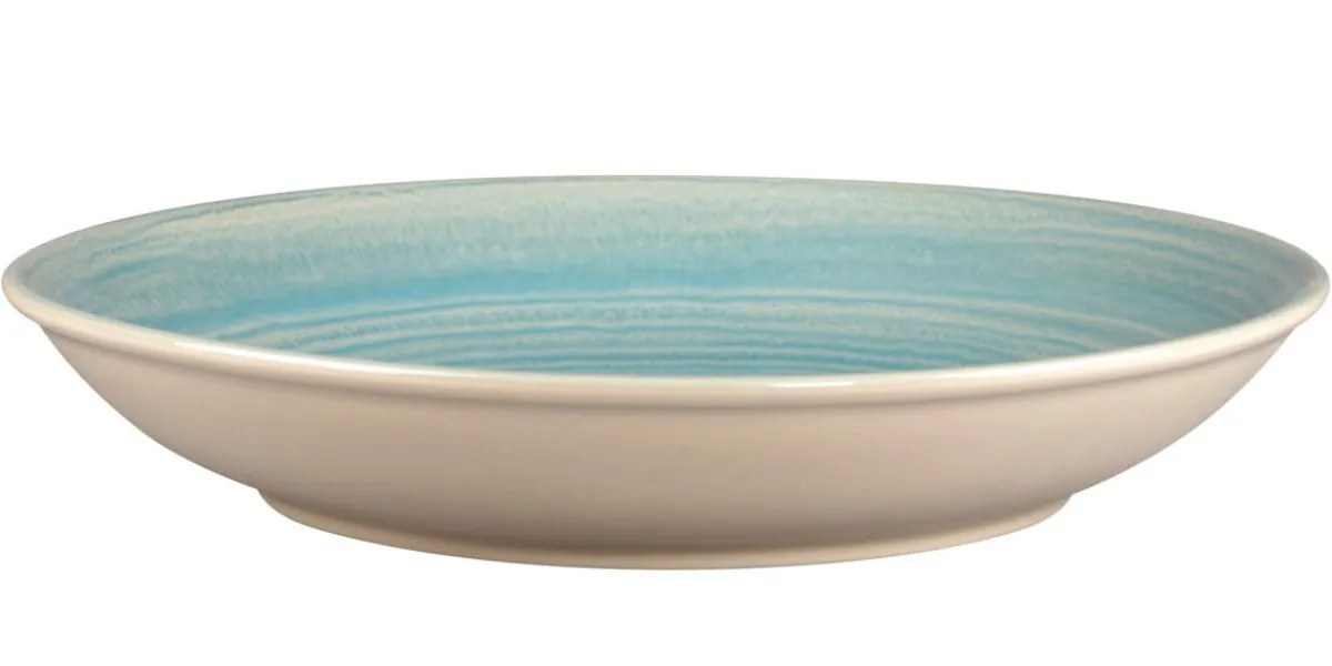 Assiette coupe creuse rond Saphire porcelaine vitrifiée Ø 29,8 cm stone Spot - RAK Best