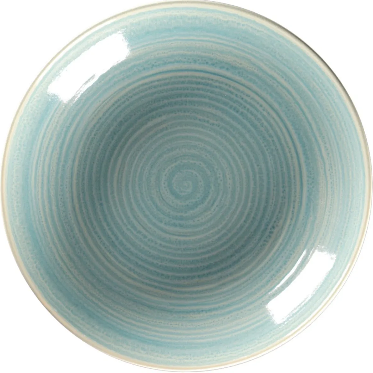 RAK Assiette coupe creuse rond Saphire porcelaine vitrifiée Ø 25,9 cm stone Spot New