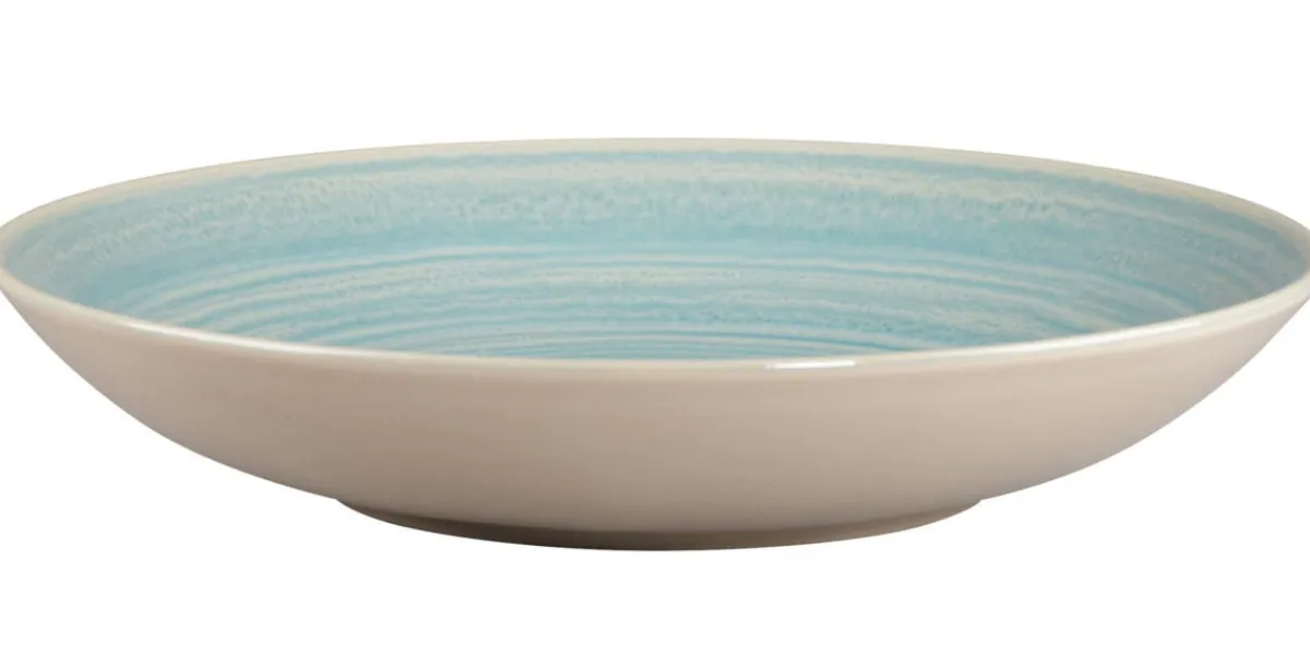 RAK Assiette coupe creuse rond Saphire porcelaine vitrifiée Ø 25,9 cm stone Spot New