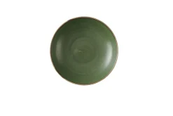 CHURCHILL Assiette coupe creuse rond Sorrel Green porcelaine vitrifiée Ø 24,8 cm Stonecast Sorrel Best