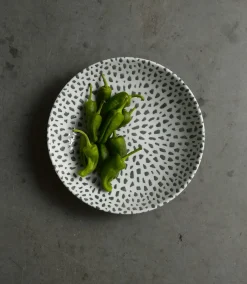 DUDSON Assiette coupe creuse rond terracotta porcelaine vitrifiée Ø 18,2 cm Terrazzo New