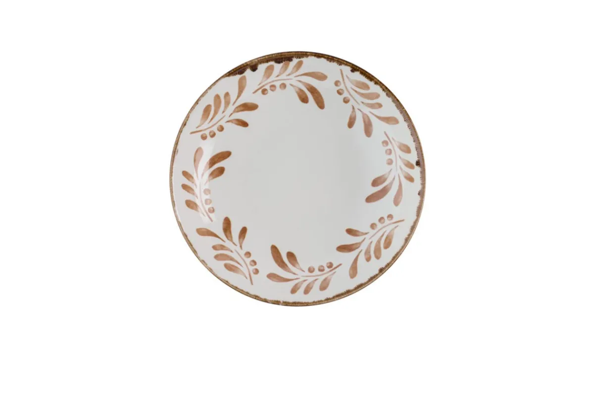 DUDSON Assiette coupe creuse rond terracotta porcelaine vitrifiée Ø 25 cm Harvest Mediterranean Online