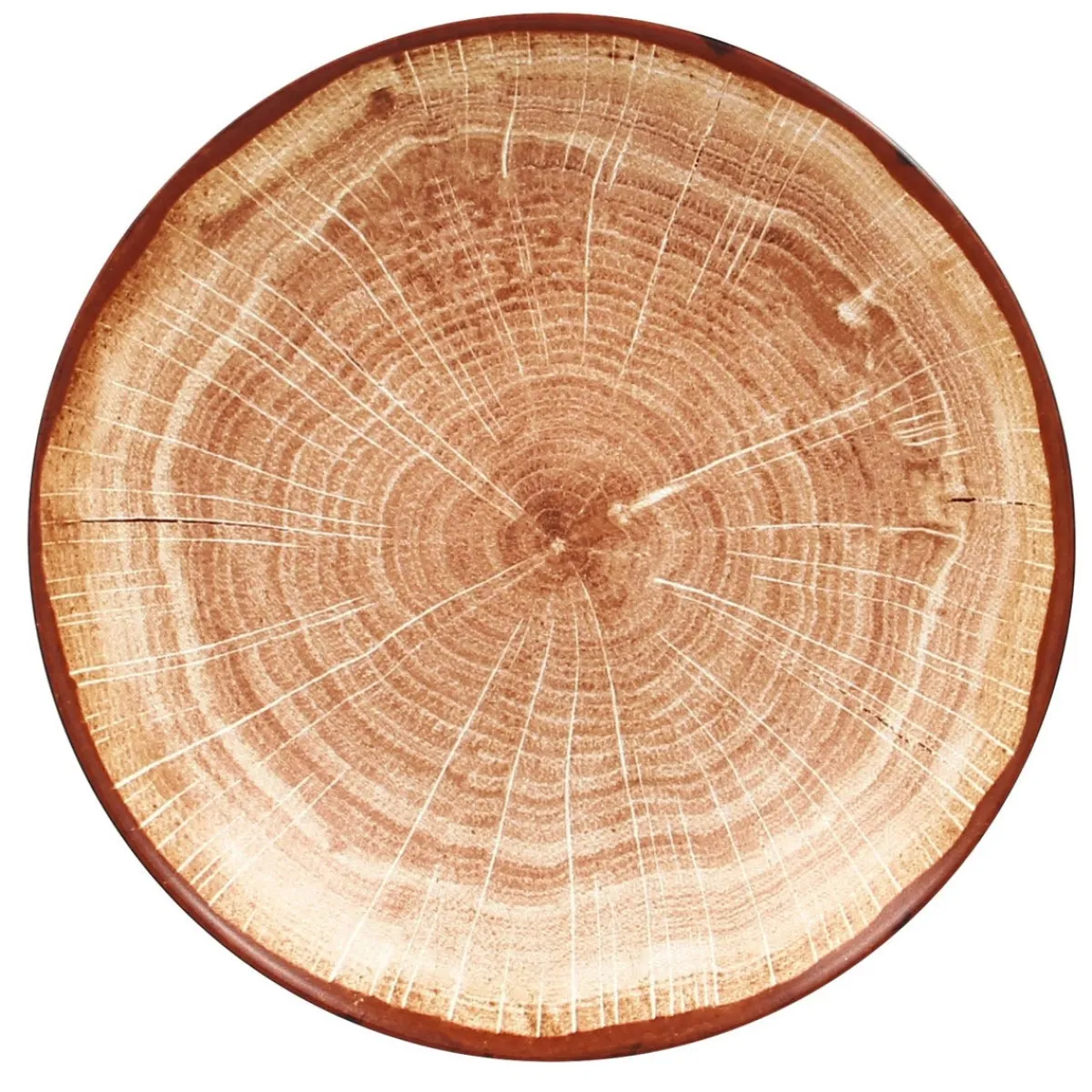 Assiette coupe creuse rond timber porcelaine vitrifiée Ø 22,2 cm Woodart - RAK Best