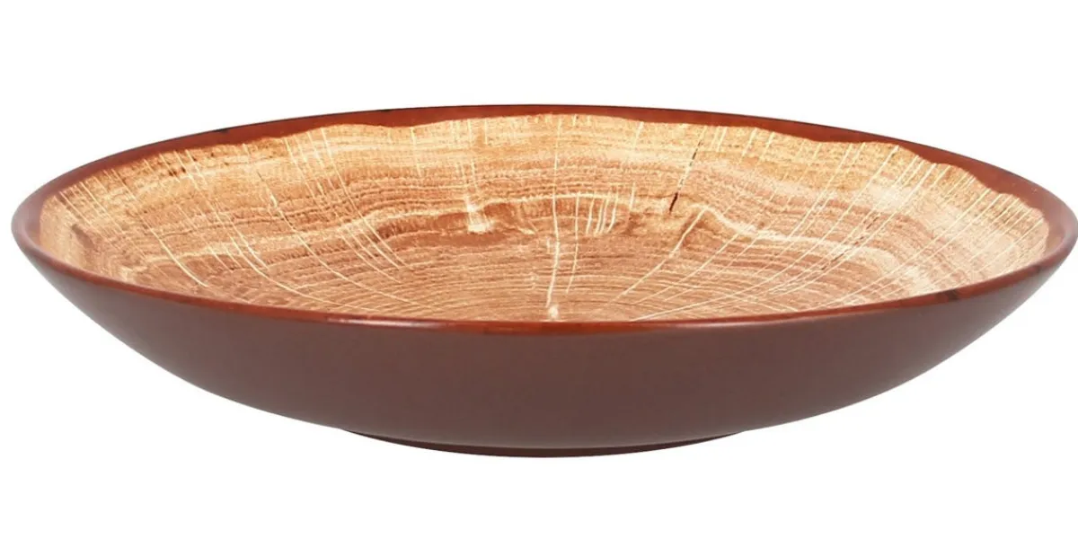 Assiette coupe creuse rond timber porcelaine vitrifiée Ø 22,2 cm Woodart - RAK Best