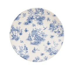 CHURCHILL Assiette coupe creuse rond Toile Prague Blue porcelaine vitrifiée Ø 28,1 cm Vintage Prints Toile Sale