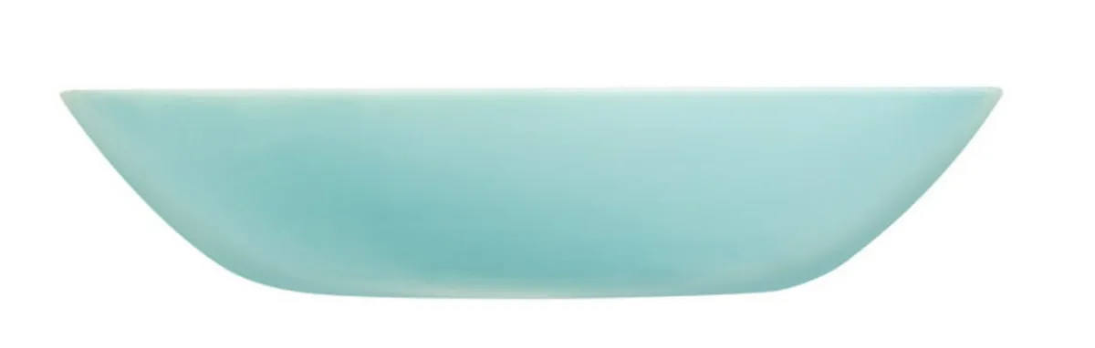 Assiette coupe creuse rond turquoise verre opal Ø 20 cm Diwali - LUMINARC Outlet