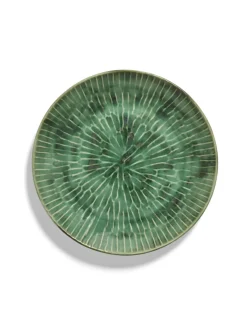 SERAX Assiette coupe creuse rond vert grès émaillé Ø 27 cm 27 cm Verde Lanza Hot