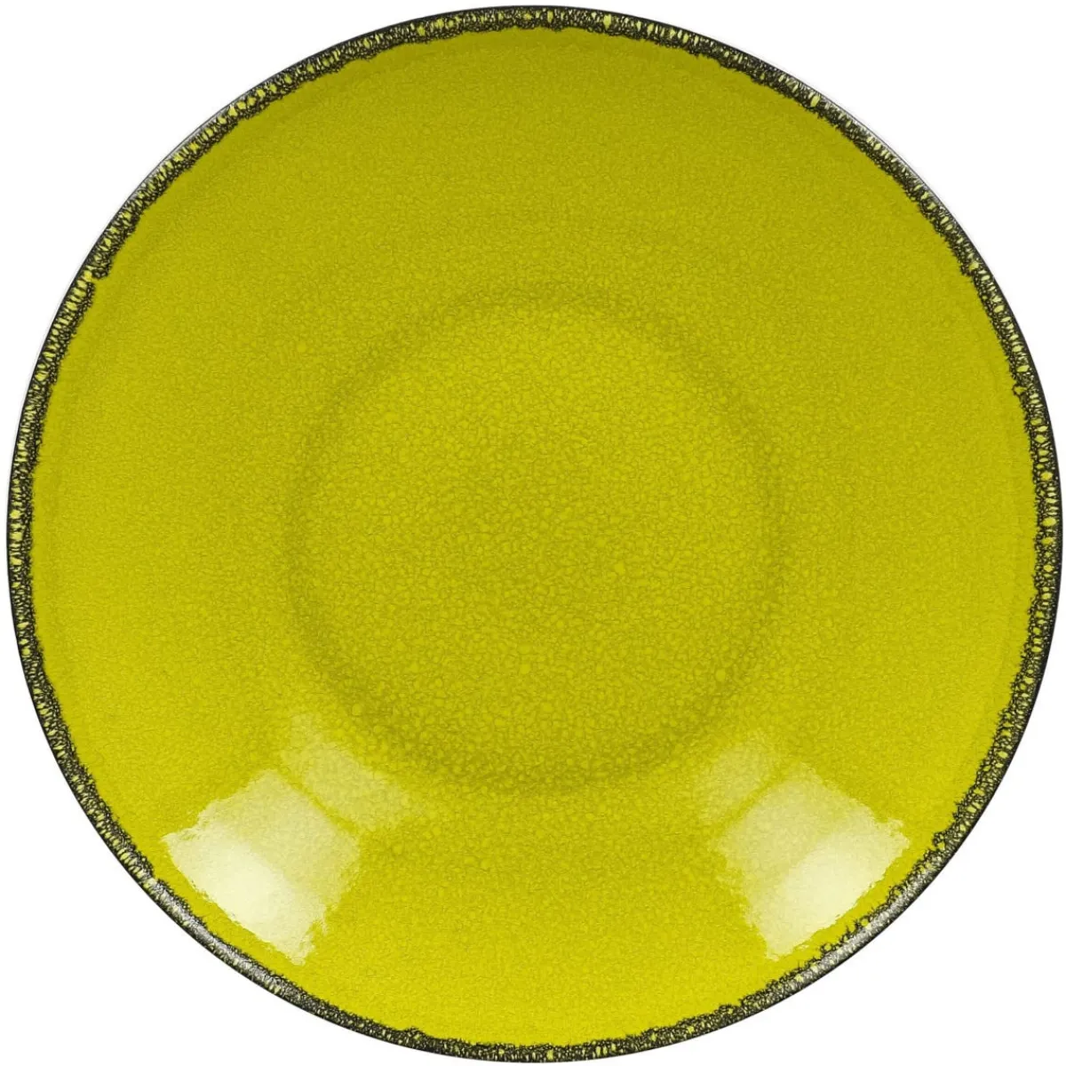 RAK Assiette coupe creuse rond vert porcelaine vitrifiée Ø 22,2 cm Fire Outlet