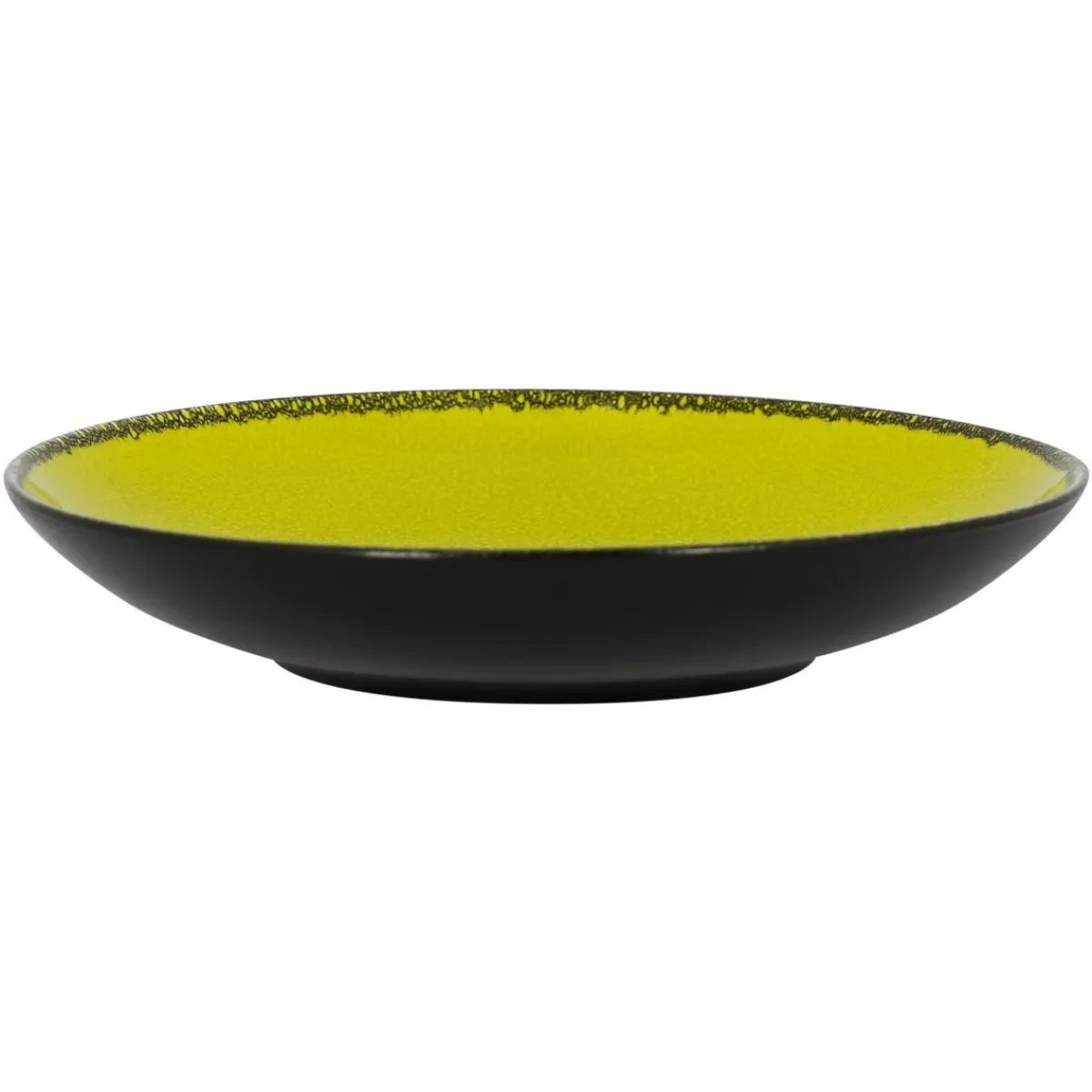 RAK Assiette coupe creuse rond vert porcelaine vitrifiée Ø 22,2 cm Fire Outlet