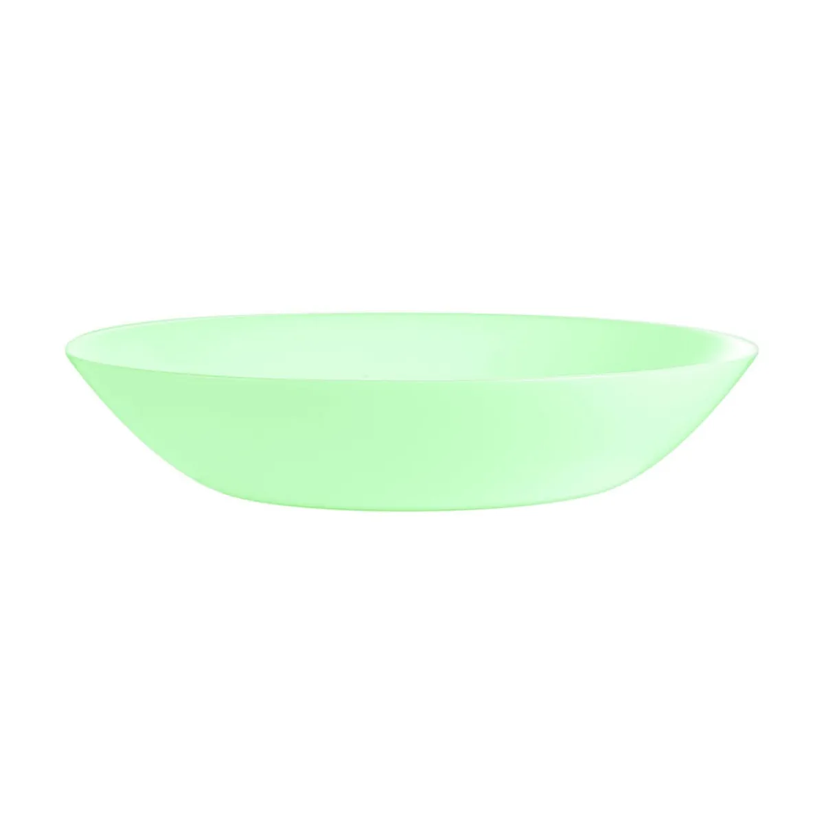 Assiette coupe creuse rond vert verre opal Ø 20 cm Diwali - LUMINARC Discount