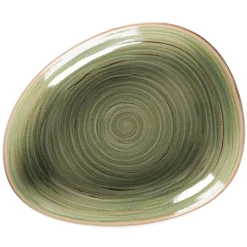 RAK Assiette coupe creuse triangulaire Emerald porcelaine vitrifiée 27,8x22,7 cm stone Spot Best